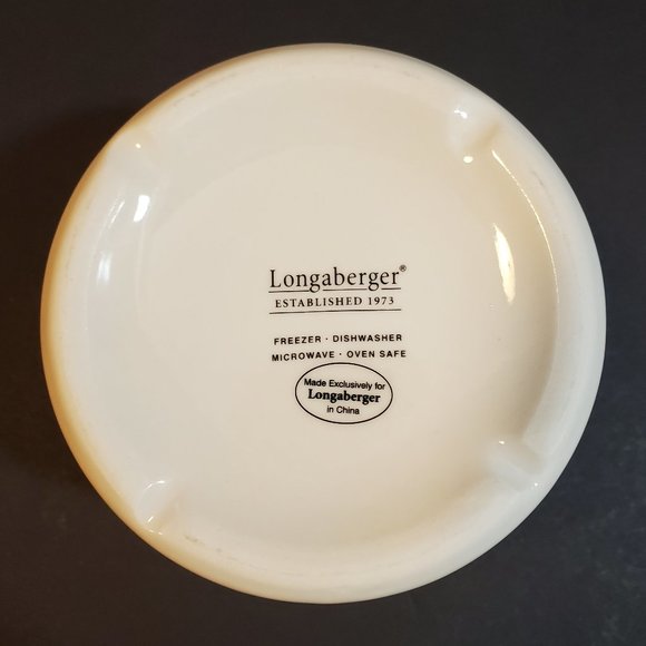 Longaberger Holiday 1 Pint Salt Crock with Lid - Picture 8 of 9